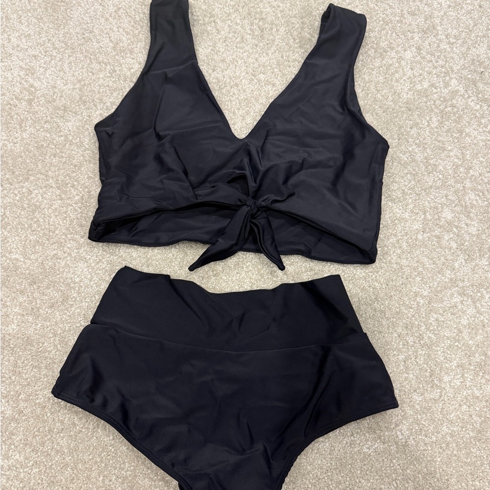 Montce Black Two-Piece Swimwear